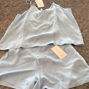 Luxurious Loungewear by Athleta Calm Cool Cami & Shorts Set BNWT Size XL